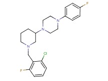 1-[1-(2-chloro-6-fluorobenzyl)-3-piperidinyl]-4-(4-fluorophenyl)piperazine