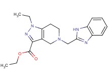 ethyl 5-(1H-benzimidazol-2-ylmethyl)-1-ethyl-4,5,6,7-tetrahydro-1H-pyrazolo[4,3-c]pyridine-3-carboxylate