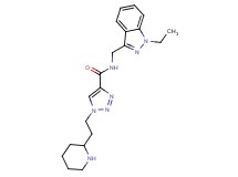 N-[(1-ethyl-1H-indazol-3-yl)methyl]-1-(2-piperidin-2-ylethyl)-1H-1,2,3-triazole-4-carboxamide