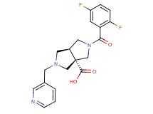 (3aS*,6aS*)-2-(2,5-difluorobenzoyl)-5-(pyridin-3-ylmethyl)hexahydropyrrolo[3,4-c]pyrrole-3a(1H)-carboxylic acid