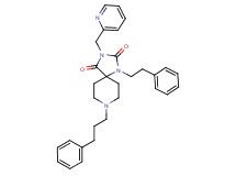 1-(2-phenylethyl)-8-(3-phenylpropyl)-3-(2-pyridinylmethyl)-1,3,8-triazaspiro[4.5]decane-2,4-dione