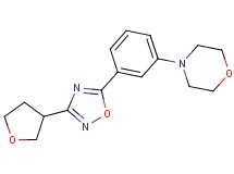 4-{3-[3-(tetrahydrofuran-3-yl)-1,2,4-oxadiazol-5-yl]phenyl}morpholine