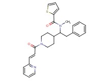 N-methyl-N-(2-phenyl-1-{1-[(2E)-3-(2-pyridinyl)-2-propenoyl]-4-piperidinyl}ethyl)-2-thiophenecarboxamide