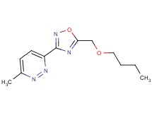 3-[5-(butoxymethyl)-1,2,4-oxadiazol-3-yl]-6-methylpyridazine