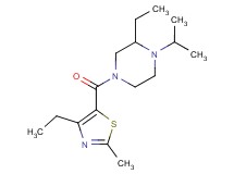 2-ethyl-4-[(4-ethyl-2-methyl-1,3-thiazol-5-yl)carbonyl]-1-isopropylpiperazine
