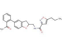 N-{[5-(2-acetylphenyl)-2,3-dihydro-1-benzofuran-2-yl]methyl}-5-propyl-3-isoxazolecarboxamide