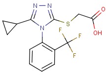 ({5-cyclopropyl-4-[2-(trifluoromethyl)phenyl]-4H-1,2,4-triazol-3-yl}thio)acetic acid