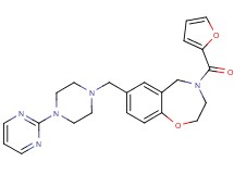 4-(2-furoyl)-7-{[4-(2-pyrimidinyl)-1-piperazinyl]methyl}-2,3,4,5-tetrahydro-1,4-benzoxazepine