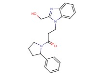 {1-[3-oxo-3-(2-phenylpyrrolidin-1-yl)propyl]-1H-benzimidazol-2-yl}methanol