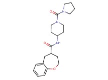 N-[1-(pyrrolidin-1-ylcarbonyl)piperidin-4-yl]-2,3,4,5-tetrahydro-1-benzoxepine-4-carboxamide