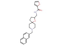 N-{[8-(2-naphthylmethyl)-1-oxa-8-azaspiro[4.5]dec-2-yl]methyl}-2-furamide