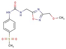 N-{[3-(methoxymethyl)-1,2,4-oxadiazol-5-yl]methyl}-N'-[4-(methylsulfonyl)phenyl]urea