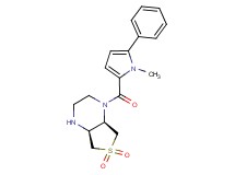 (4aS*,7aR*)-1-[(1-methyl-5-phenyl-1H-pyrrol-2-yl)carbonyl]octahydrothieno[3,4-b]pyrazine 6,6-dioxide