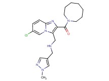 1-[2-(1-azocanylcarbonyl)-6-chloroimidazo[1,2-a]pyridin-3-yl]-N-[(1-methyl-1H-pyrazol-4-yl)methyl]methanamine