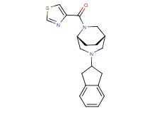 (1S*,5R*)-3-(2,3-dihydro-1H-inden-2-yl)-6-(1,3-thiazol-4-ylcarbonyl)-3,6-diazabicyclo[3.2.2]nonane
