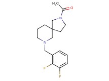 2-acetyl-7-(2,3-difluorobenzyl)-2,7-diazaspiro[4.5]decane