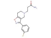 3-[3-(3-fluorophenyl)-6,7-dihydroisoxazolo[4,5-c]pyridin-5(4H)-yl]propanamide