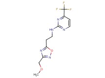 N-{2-[3-(methoxymethyl)-1,2,4-oxadiazol-5-yl]ethyl}-4-(trifluoromethyl)pyrimidin-2-amine