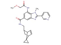 7-[(methoxyacetyl)amino]-1-methyl-2-(3-pyridinyl)-N-(spiro[bicyclo[2.2.1]heptane-7,1'-cyclopropane]-5-en-2-ylmethyl)-1H-benzimidazole-5-carboxamide