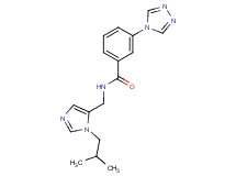 N-[(1-isobutyl-1H-imidazol-5-yl)methyl]-3-(4H-1,2,4-triazol-4-yl)benzamide