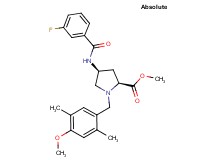 methyl (4S)-4-[(3-fluorobenzoyl)amino]-1-(4-methoxy-2,5-dimethylbenzyl)-L-prolinate