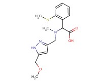 [{[5-(methoxymethyl)-1H-pyrazol-3-yl]methyl}(methyl)amino][2-(methylthio)phenyl]acetic acid