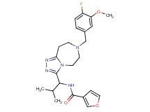 N-{1-[7-(4-fluoro-3-methoxybenzyl)-6,7,8,9-tetrahydro-5H-[1,2,4]triazolo[4,3-d][1,4]diazepin-3-yl]-2-methylpropyl}-3-furamide