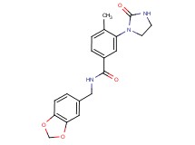 N-(1,3-benzodioxol-5-ylmethyl)-4-methyl-3-(2-oxo-1-imidazolidinyl)benzamide