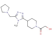 2-{4-[4-methyl-5-(pyrrolidin-1-ylmethyl)-4H-1,2,4-triazol-3-yl]piperidin-1-yl}-2-oxoethanol
