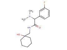 2-(dimethylamino)-2-(3-fluorophenyl)-N-[(1-hydroxycyclohexyl)methyl]acetamide