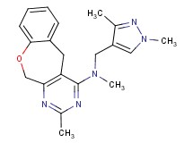 N-[(1,3-dimethyl-1H-pyrazol-4-yl)methyl]-N,2-dimethyl-5,11-dihydro[1]benzoxepino[3,4-d]pyrimidin-4-amine