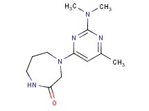 4-[2-(dimethylamino)-6-methyl-4-pyrimidinyl]-1,4-diazepan-2-one