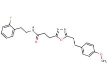 N-[2-(2-fluorophenyl)ethyl]-3-{5-[2-(4-methoxyphenyl)ethyl]-1,3,4-oxadiazol-2-yl}propanamide