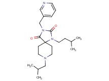 8-isobutyl-1-(3-methylbutyl)-3-(3-pyridinylmethyl)-1,3,8-triazaspiro[4.5]decane-2,4-dione