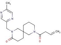 8-(3-butenoyl)-2-[(5-methyl-2-pyrazinyl)methyl]-2,8-diazaspiro[5.5]undecan-3-one