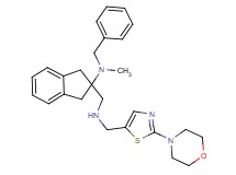 N-benzyl-N-methyl-2-[({[2-(4-morpholinyl)-1,3-thiazol-5-yl]methyl}amino)methyl]-2-indanamine