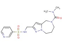 N,N-dimethyl-2-{[(pyridin-3-ylsulfonyl)amino]methyl}-7,8-dihydro-4H-pyrazolo[1,5-a][1,4]diazepine-5(6H)-carboxamide