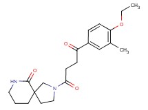 2-[4-(4-ethoxy-3-methylphenyl)-4-oxobutanoyl]-2,7-diazaspiro[4.5]decan-6-one