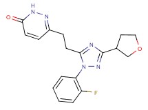 6-{2-[1-(2-fluorophenyl)-3-(tetrahydrofuran-3-yl)-1H-1,2,4-triazol-5-yl]ethyl}pyridazin-3(2H)-one