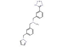 N-methyl-1-[3-(1H-pyrazol-1-ylmethyl)phenyl]-N-[3-(1H-tetrazol-5-yl)benzyl]methanamine