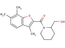 {1-[(3,6,7-trimethyl-1-benzofuran-2-yl)carbonyl]-2-piperidinyl}methanol
