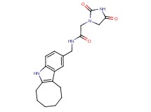 2-(2,4-dioxoimidazolidin-1-yl)-N-(6,7,8,9,10,11-hexahydro-5H-cycloocta[b]indol-2-ylmethyl)acetamide