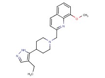 2-{[4-(4-ethyl-1H-pyrazol-5-yl)piperidin-1-yl]methyl}-8-methoxyquinoline