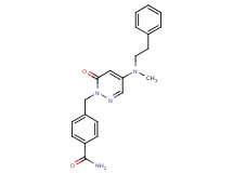 4-{[4-[methyl(2-phenylethyl)amino]-6-oxo-1(6H)-pyridazinyl]methyl}benzamide