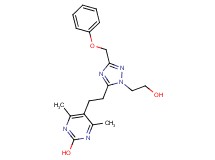 5-{2-[1-(2-hydroxyethyl)-3-(phenoxymethyl)-1H-1,2,4-triazol-5-yl]ethyl}-4,6-dimethylpyrimidin-2-ol