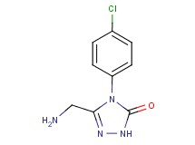 5-(aminomethyl)-4-(4-chlorophenyl)-2,4-dihydro-3H-1,2,4-triazol-3-one
