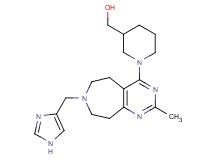 {1-[7-(1H-imidazol-4-ylmethyl)-2-methyl-6,7,8,9-tetrahydro-5H-pyrimido[4,5-d]azepin-4-yl]piperidin-3-yl}methanol