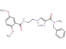 N-benzyl-1-{2-[(2,5-dimethoxybenzoyl)amino]ethyl}-N-methyl-1H-1,2,3-triazole-4-carboxamide