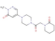 2-methyl-5-{4-[(2-oxopiperidin-1-yl)acetyl]piperazin-1-yl}pyridazin-3(2H)-one
