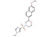 2-(6-methoxy-2-naphthyl)-4-[(1-methyl-1H-imidazol-4-yl)sulfonyl]morpholine
